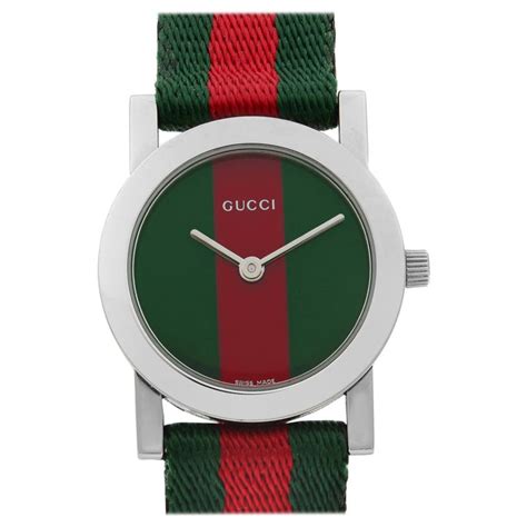 gucci quartz green and red flag|Gucci Watches .